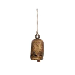 Hello Honey&reg; 8.5" Distressed Bronze Bell