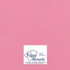 PA Paper&trade; Accents 12" x 12" 80lb. Glimmer Cardstock, 25 Sheets Frosty Pink