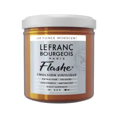 Lefranc & Bourgeois Flashe&reg; Matte Artist's Color, 125mL Iridescent Deep Gold