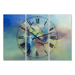 Designart Focused Intention Large Multipanel Wall Clock