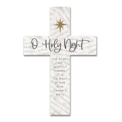 O Holy Night 11" x 16" Wood Cross