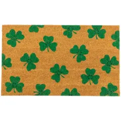 St. Patrick's Day Shamrock Doormat