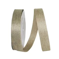 Reliant 1.375" x 100yd. Linen Natural Sparkle Supreme Ribbon