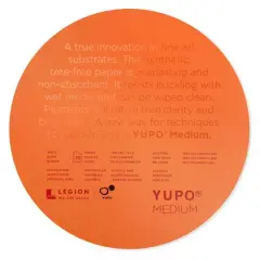 Legion Paper Yupo&reg; Medium White Circular Paper Pad