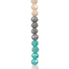 Glass Faceted Rondelle Beads, 4mm by Bead Landing&trade;