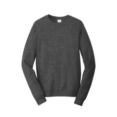 Port & Company&reg; Fan Favorite&trade; Fleece Crewneck Sweatshirt Dark Heather Grey