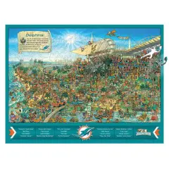 Joe Journeyman NFL Wooden Puzzle Miami Dolphins
