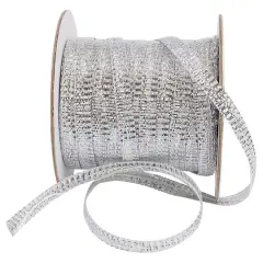 JAM Paper 1/4" Metallic Pull Bows, 50yd. Silver