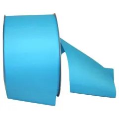 JAM Paper 3" Grosgrain Texture Wired Ribbon Turquoise