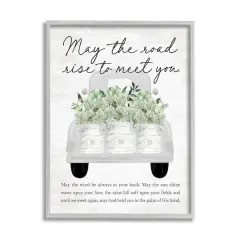 Stupell Industries Country Irish Proverb Framed Giclee Art Gray