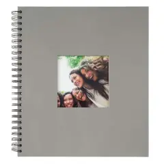 13" x 11.25" Spiral Bound Scrapbook Album by Recollections&trade; Gray