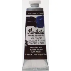 Grumbacher&reg; Pre-Tested Professional&reg; Oil Color Paint, 37mL Prussian Blue