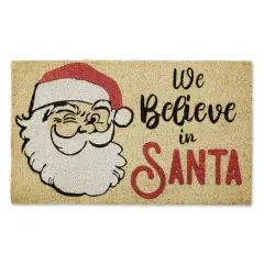 DII&reg; We Believe In Santa Glitter Doormat