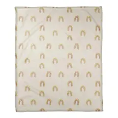 Random Rainbow Pattern 50" x 60" Coral Fleece Blanket