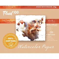 Fluid&trade; 100 Cold Press Watercolor Paper Block, 300lb.