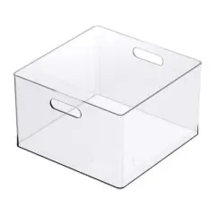 13" x 13" Clear Storage Bin with Handles by Simply Tidy&trade;