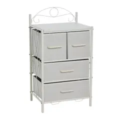 Household Essentials Victoria 32" 4-Drawer Dresser White