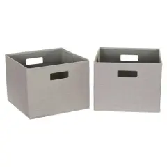 Household Essentials Storage Cubes, 2ct. Silver