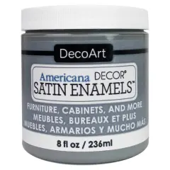 DecoArt&reg; Americana Decor&reg; Satin Enamels&trade;, 8oz. Smoke Grey