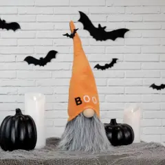 8" Flying Bat "Boo" Standing Halloween Gnome