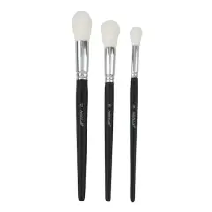 Oval Mop White Taklon 3 Piece Mixed Media Brush Set by Artist's Loft&reg;