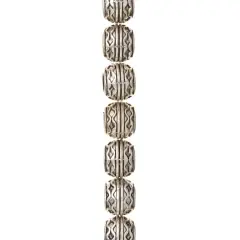 Silver Celtic Metal Rondelle Beads, 10mm by Bead Landing&trade;