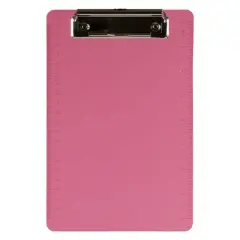 JAM Paper Mini Plastic Memo Clipboard Pink
