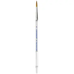 Connoisseur&reg; Gold Taklon Short Handle Colossal Round Brush