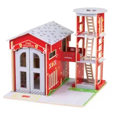 Bigjigs&reg; City Fire Station Playset