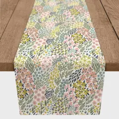 Funky Floral 16" x 72" Cotton Twill Runner