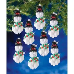 The Beadery&reg; Sunburst Snowman Holiday Beaded Ornament Kit
