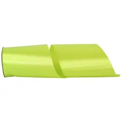 JAM Paper 6" x 50yd. Single Face Satin Allure Ribbon New Chartreuse
