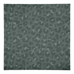 Leopard Cotton Twill Napkin Gray