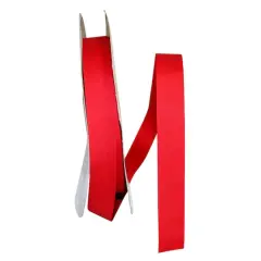 JAM Paper 7/8" x 100yd. Soliterra Taffeta Ribbon Red