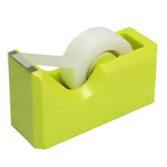 JAM Paper Colorful Desk Tape Dispensers Lime Green