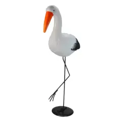 30" Crane Outdoor Statue