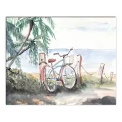 Beach Bike 20" x 16" Canvas Wall Art