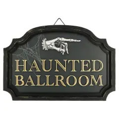 10" Black Haunted Ballroom Wall Sign by Ashland&reg;