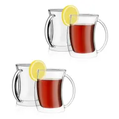 JoyJolt&reg; Caleo Double Wall Coffee & Tea Glasses, 4ct.