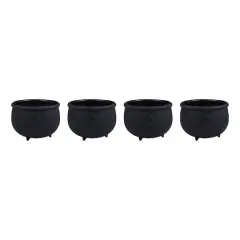 3.75" Black Cauldron Silicone Baking Cups, 4ct. by Makery&trade;