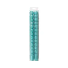 10" Unscented Bubble Taper Candles, 2ct. by Ashland&reg; Teal