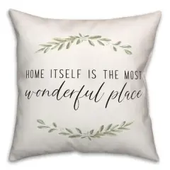 Wonderful Place 18" x 18" Indoor/Outdoor Pillow