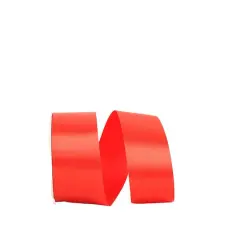 JAM Paper 1.875" x 50yd. Single Face Satin Allure Ribbon Red
