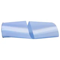 JAM Paper 6" x 50yd. Single Face Satin Allure Ribbon Light Blue