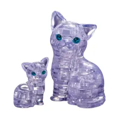Original 3D Crystal Puzzle&trade; Cat with Kitten 49 Piece Puzzle