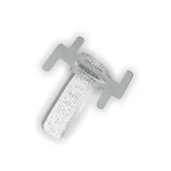 JAM Paper Lady Fitz Elastic Bracelet with Clip, 12ct. White