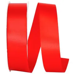 JAM Paper 3/8" x 100yd. Single Face Satin Allure Ribbon Red