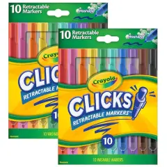 Crayola&reg; CLICKS Retractable Markers&trade;, 2 Packs of 10