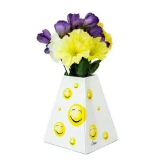 JAM Paper Pop-Up Vase Boxes, 3ct. Happy Smiles