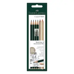 Faber-Castell&reg; Castell 9000 Sketching Pencil & Accessories Set